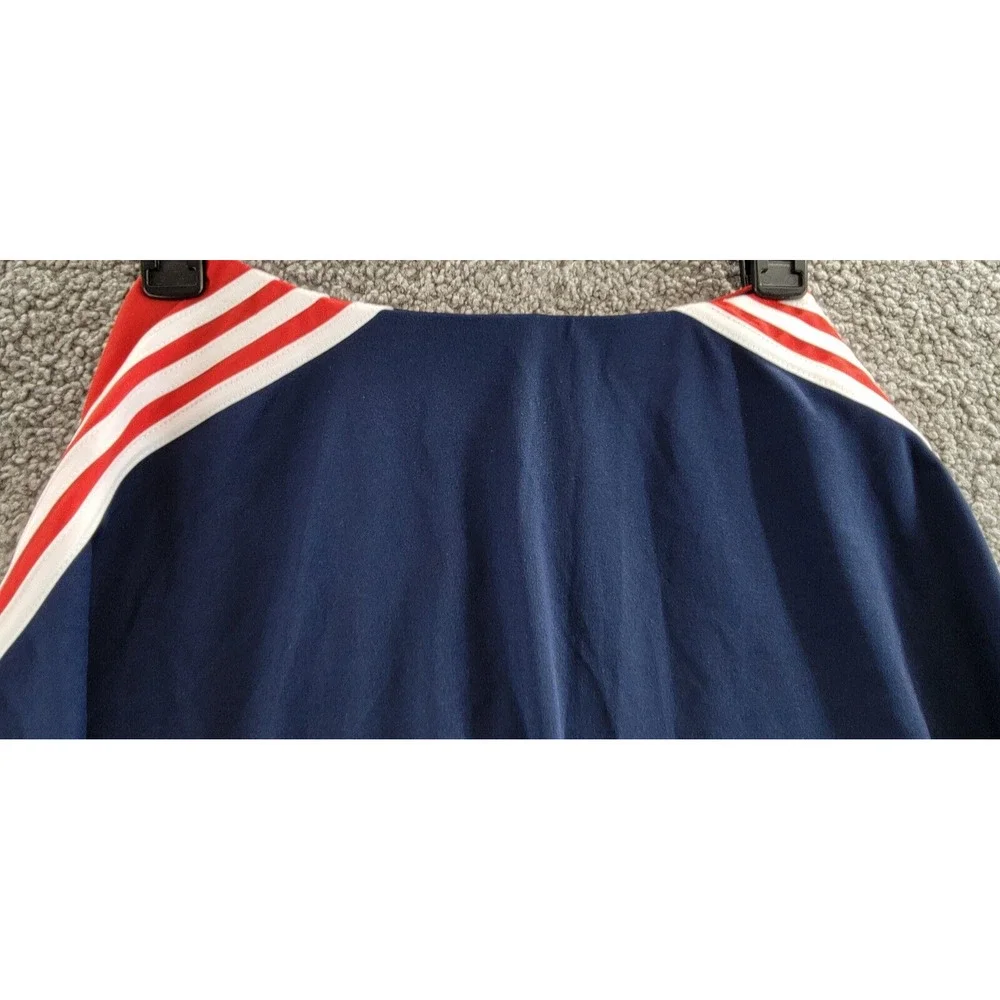 adidas Elastic Waistband 3-Stripes Activewear Skort Big Girls L 14 Navy/Red - Picture 10 of 14